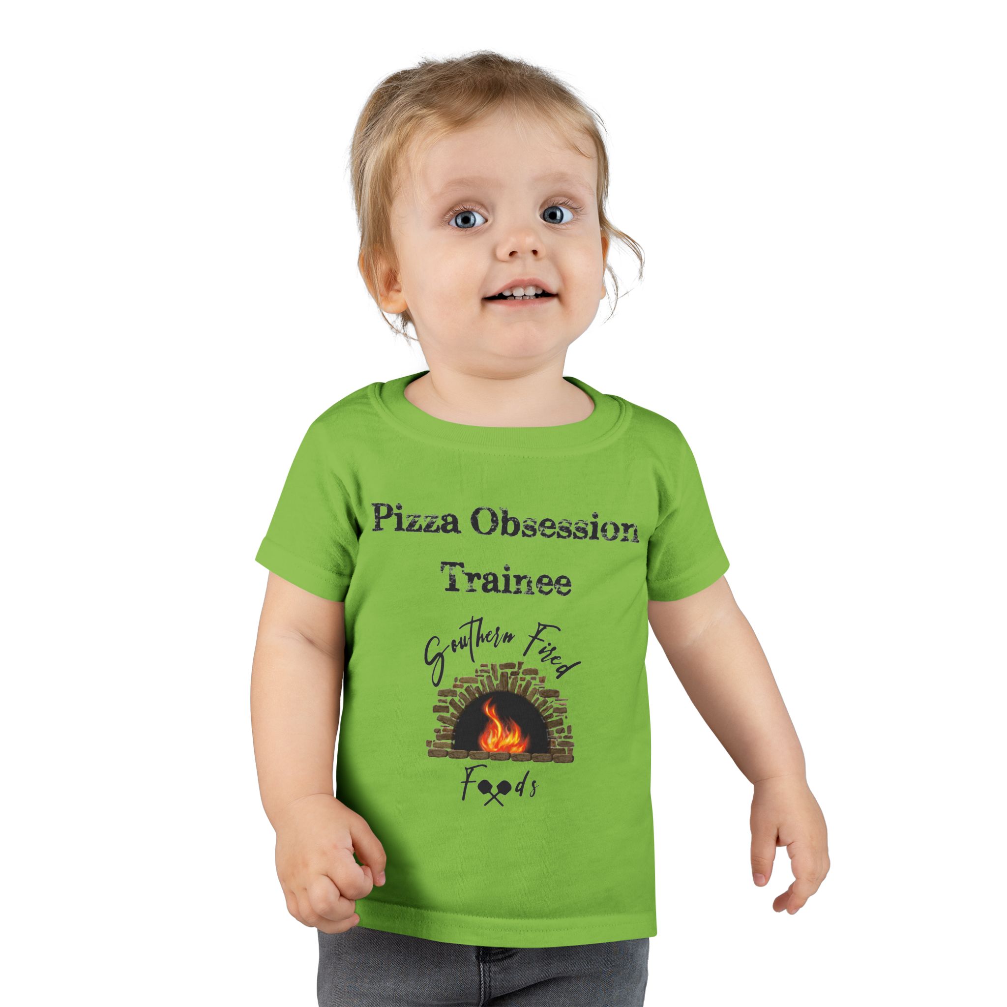 'Pizza Obsession Trainee' Toddler T-Shirt, Fun Gift for Food Lovers, Kids Cooking Shirt, Birthday Present for Little Chefs, Cute Casual Wear - Image 9