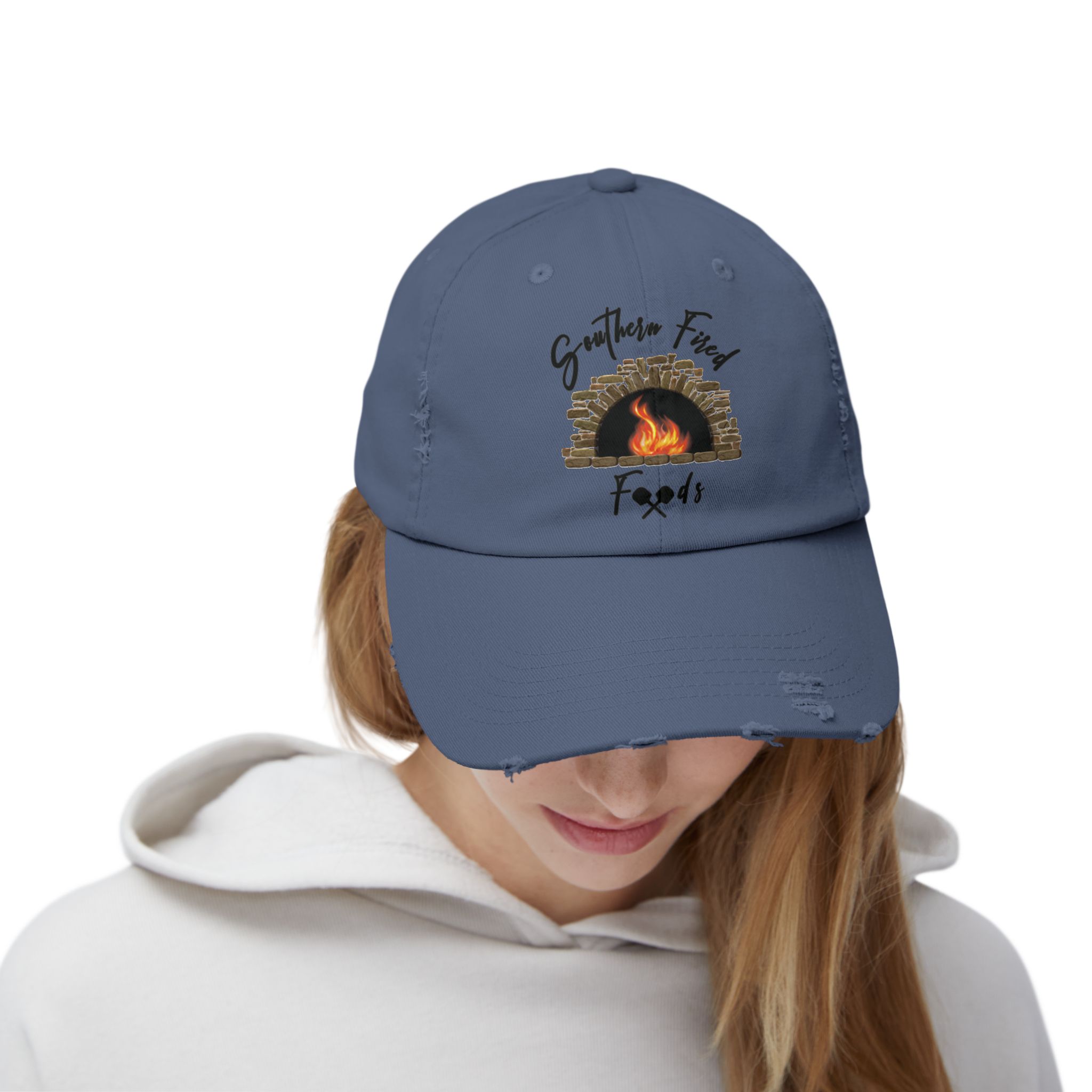 Southern Fire Foods Distressed Cap, Unisex Cap, Casual Hat, BBQ Cap, Gift for Food Lovers, Trendy Headwear - Image 20