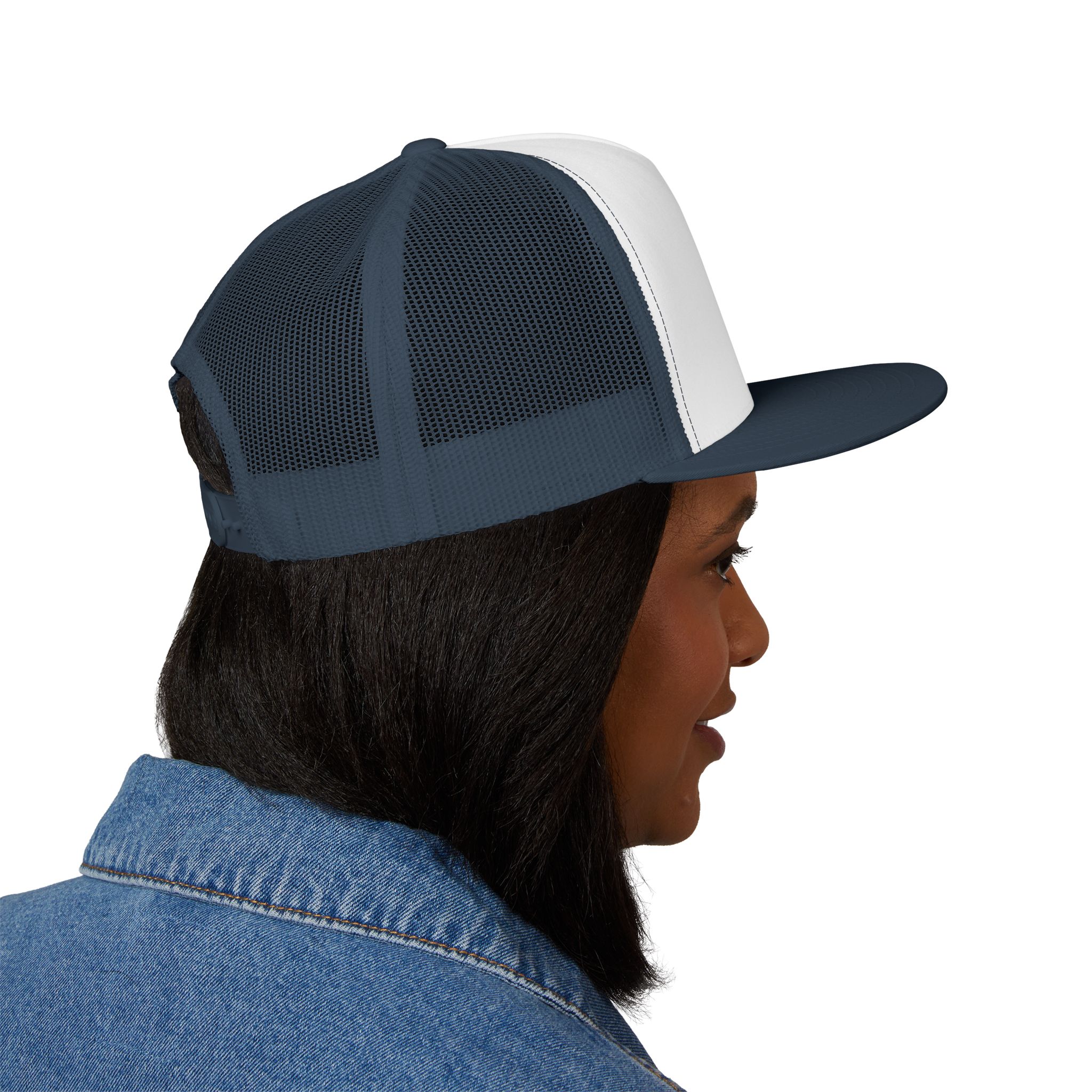 Embroidered 5 Panel Trucker Cap | Perfect for Outdoor Adventures, Camping, Gifts, Stylish Accessories, Casual Wear, Unisex Fashion - Image 16