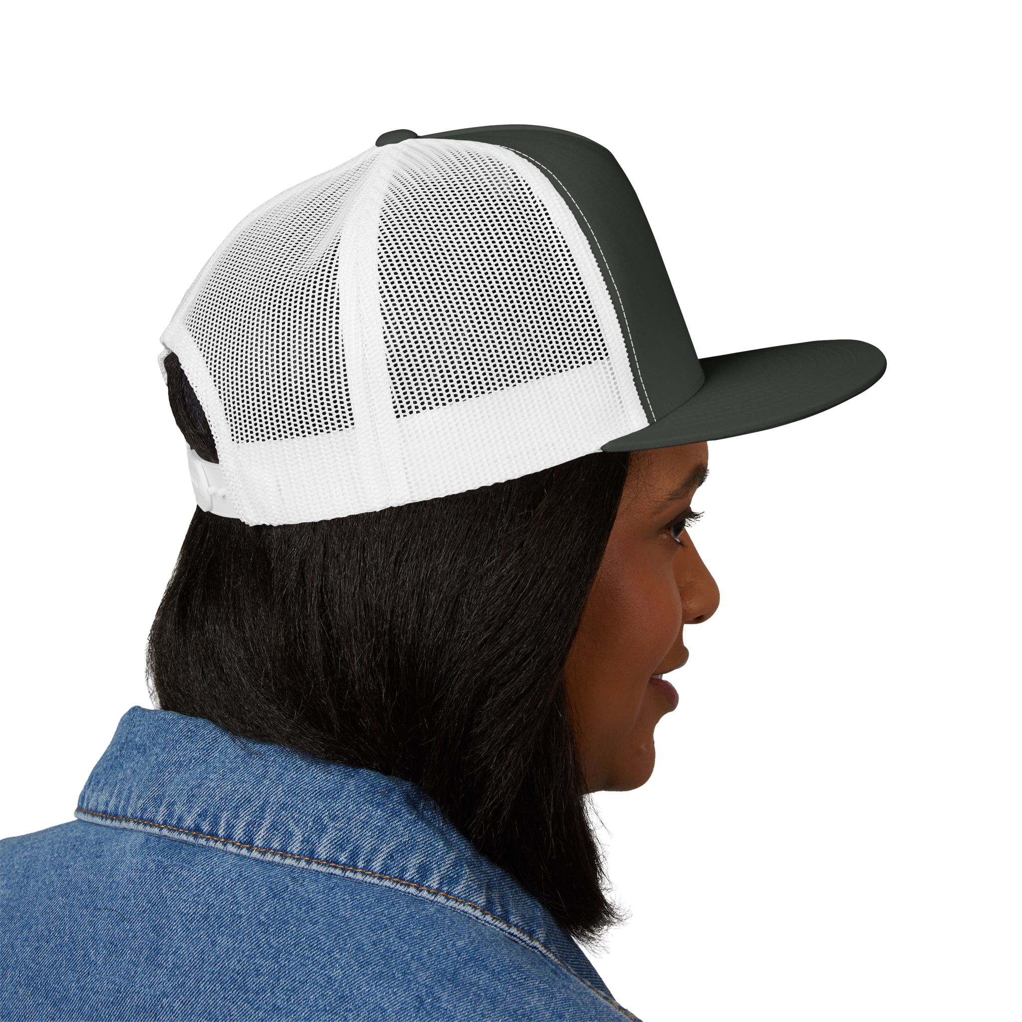 Embroidered 5 Panel Trucker Cap | Perfect for Outdoor Adventures, Camping, Gifts, Stylish Accessories, Casual Wear, Unisex Fashion - Image 4