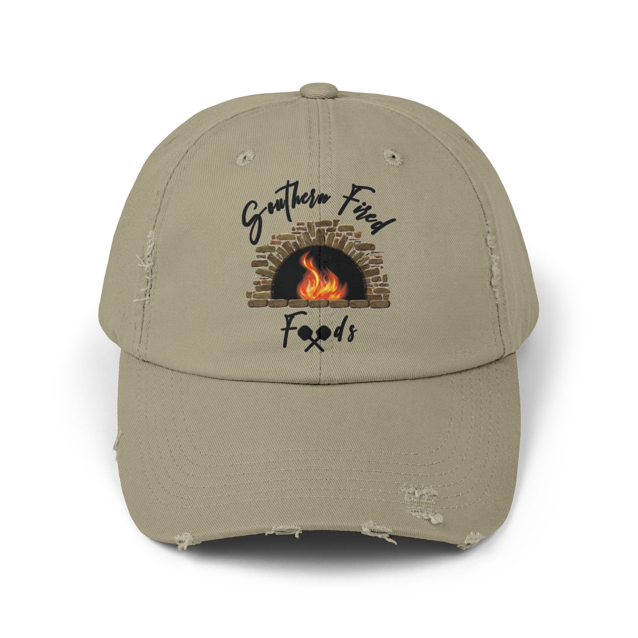 Southern Fire Foods Distressed Cap, Unisex Cap, Casual Hat, BBQ Cap, Gift for Food Lovers, Trendy Headwear - Image 5