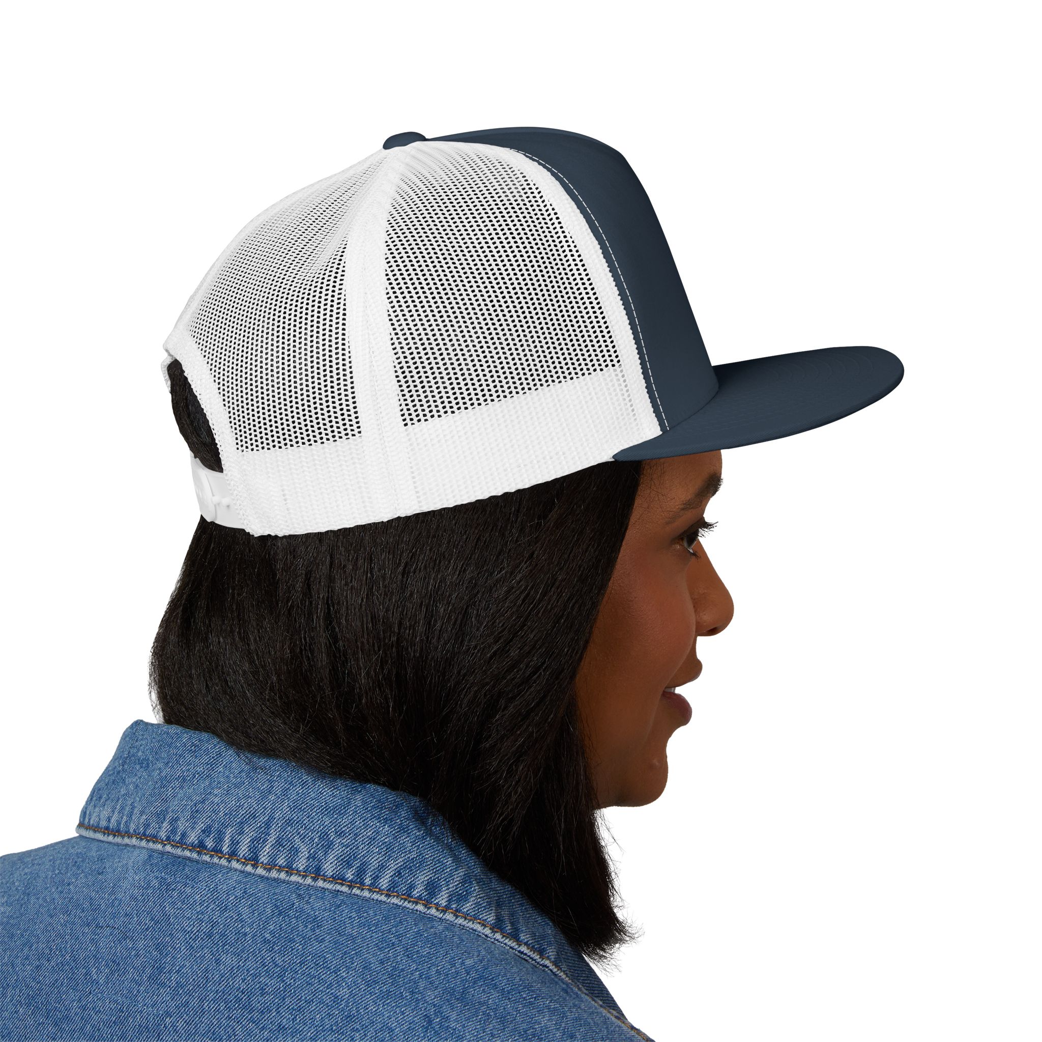 Embroidered 5 Panel Trucker Cap | Perfect for Outdoor Adventures, Camping, Gifts, Stylish Accessories, Casual Wear, Unisex Fashion - Image 12