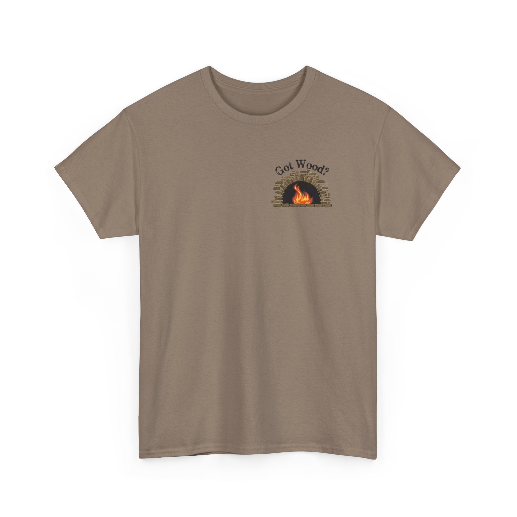 'Got Wood?' Southern Fired Foods Unisex Heavy Cotton Tee, Cooking Gift, BBQ T-Shirt, Firewood Apparel, Southern Pride Shirt - Image 3