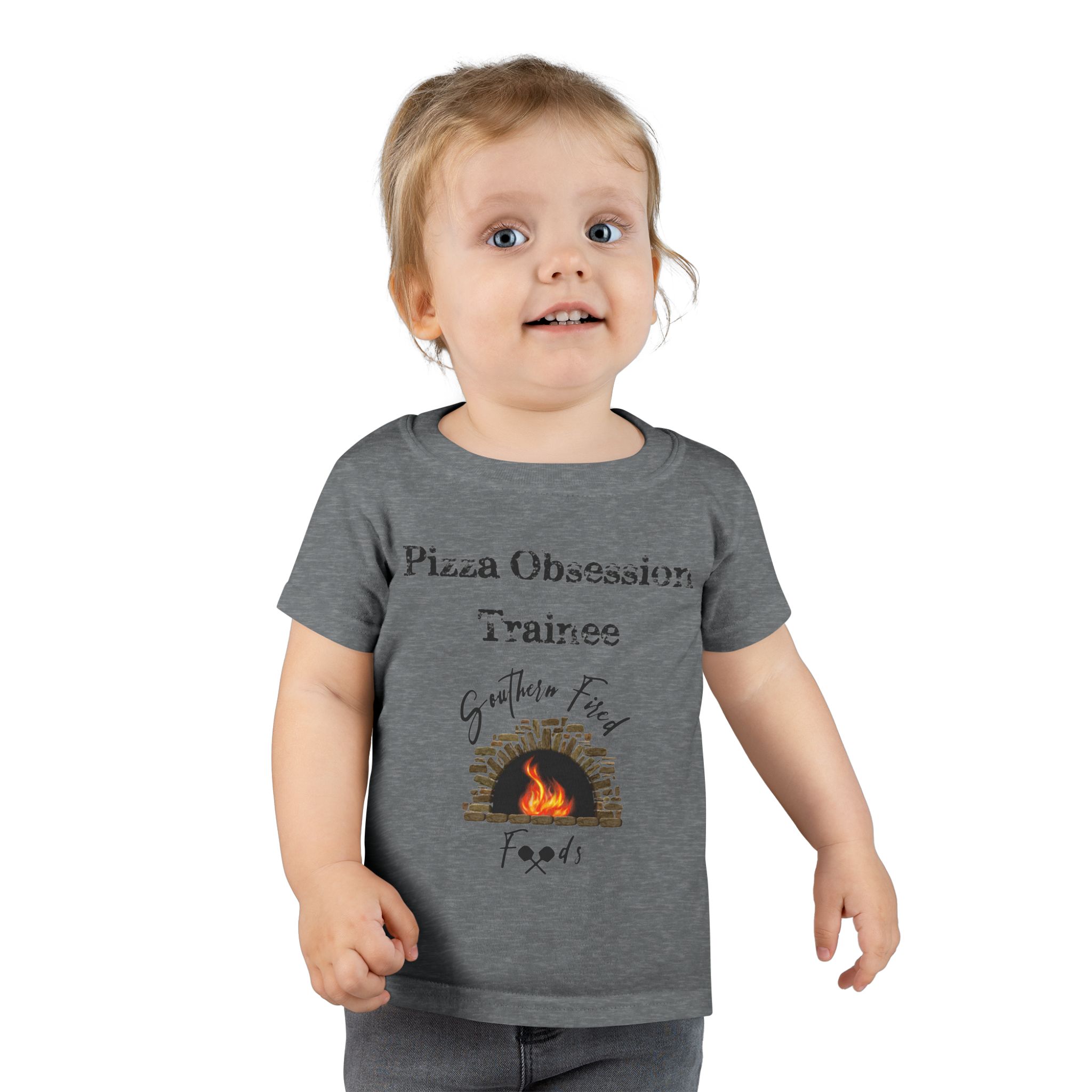 'Pizza Obsession Trainee' Toddler T-Shirt, Fun Gift for Food Lovers, Kids Cooking Shirt, Birthday Present for Little Chefs, Cute Casual Wear - Image 12