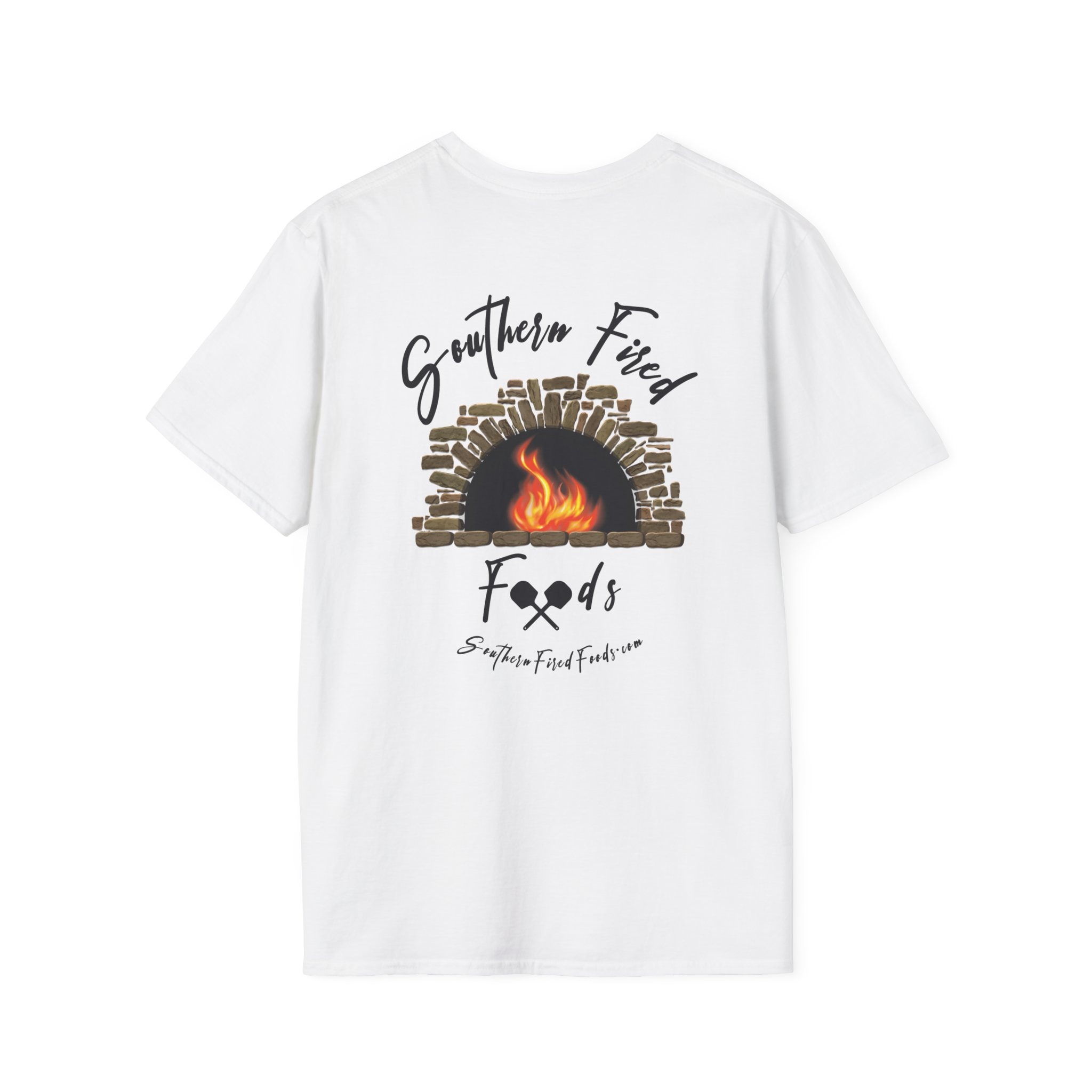 T-Shirt — Southern Fired Foods Logo Tee (Wood-Fired Oven Graphic) - Image 2