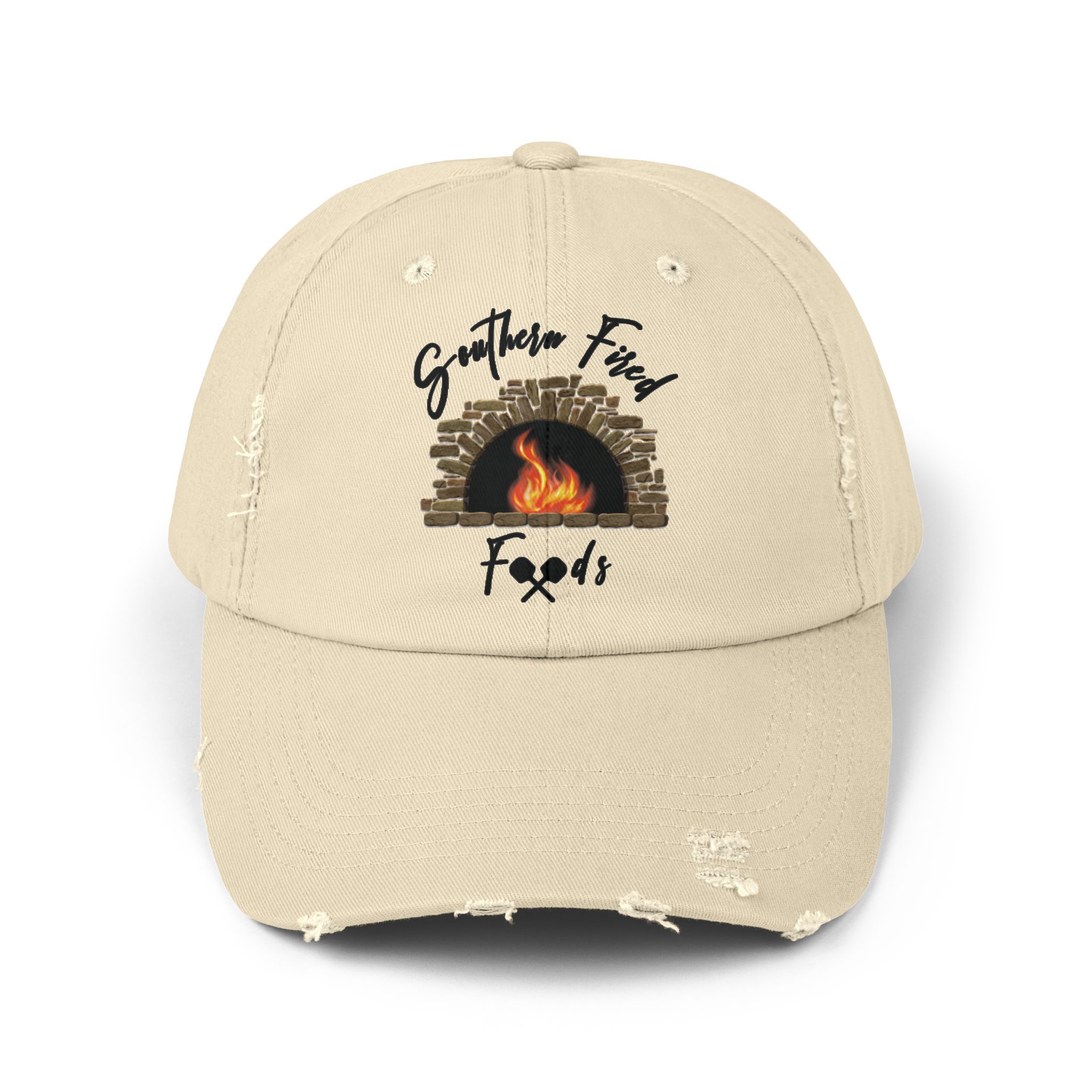 Southern Fire Foods Distressed Cap, Unisex Cap, Casual Hat, BBQ Cap, Gift for Food Lovers, Trendy Headwear - Image 9