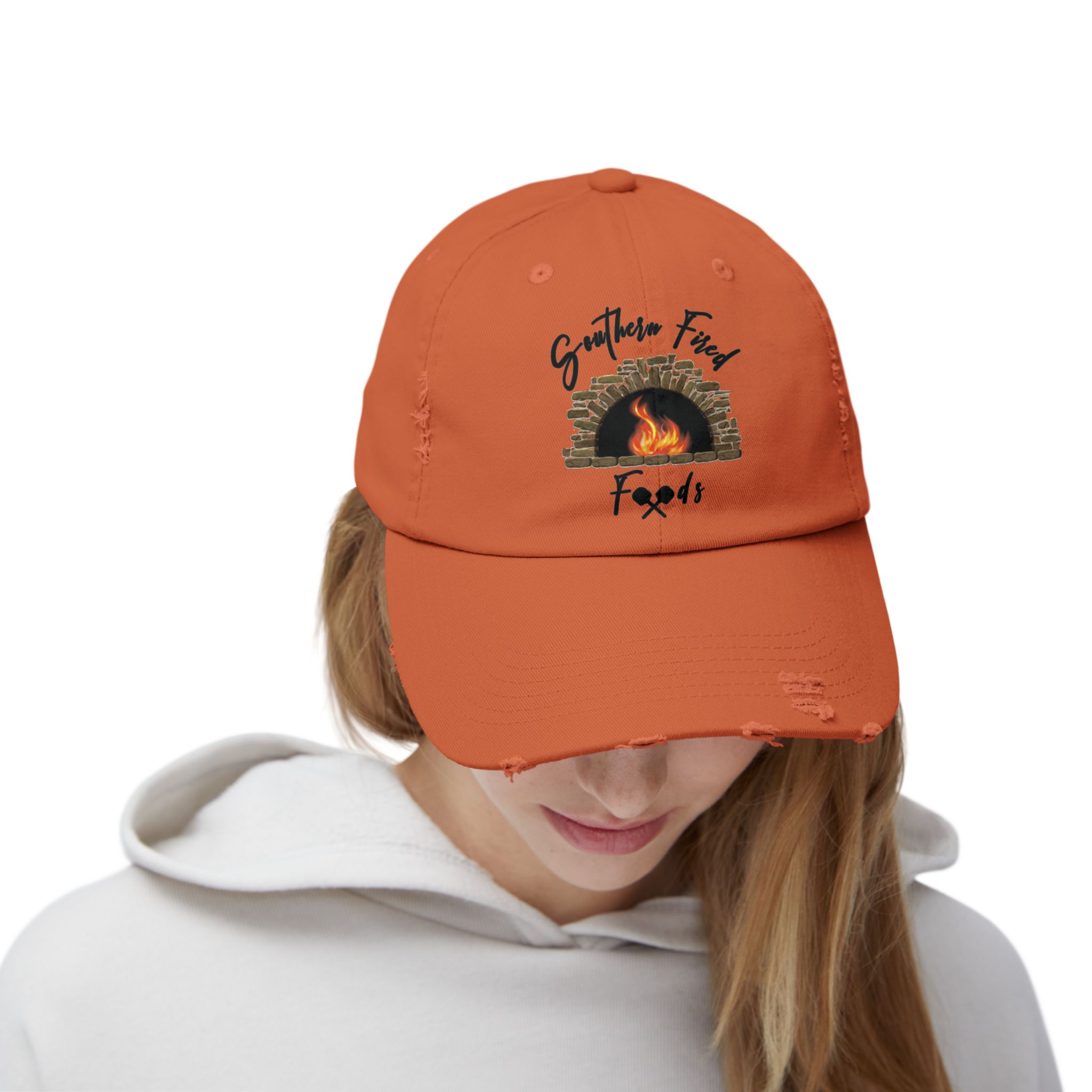 Southern Fire Foods Distressed Cap, Unisex Cap, Casual Hat, BBQ Cap, Gift for Food Lovers, Trendy Headwear - Image 16