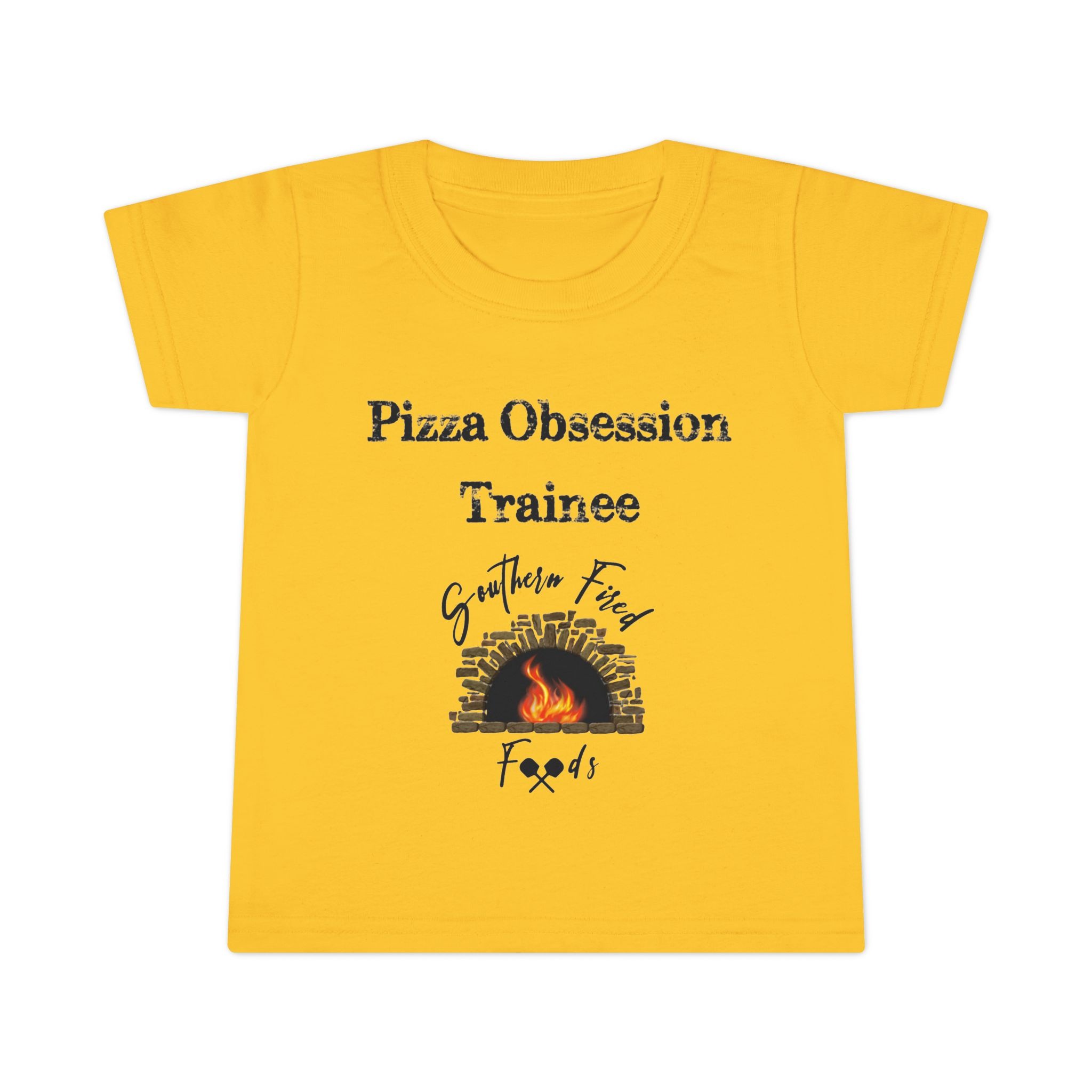 'Pizza Obsession Trainee' Toddler T-Shirt, Fun Gift for Food Lovers, Kids Cooking Shirt, Birthday Present for Little Chefs, Cute Casual Wear - Image 4