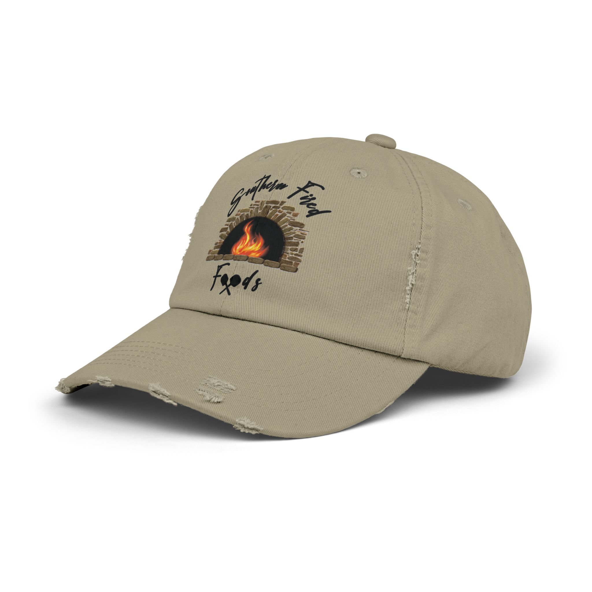 Southern Fire Foods Distressed Cap, Unisex Cap, Casual Hat, BBQ Cap, Gift for Food Lovers, Trendy Headwear - Image 6