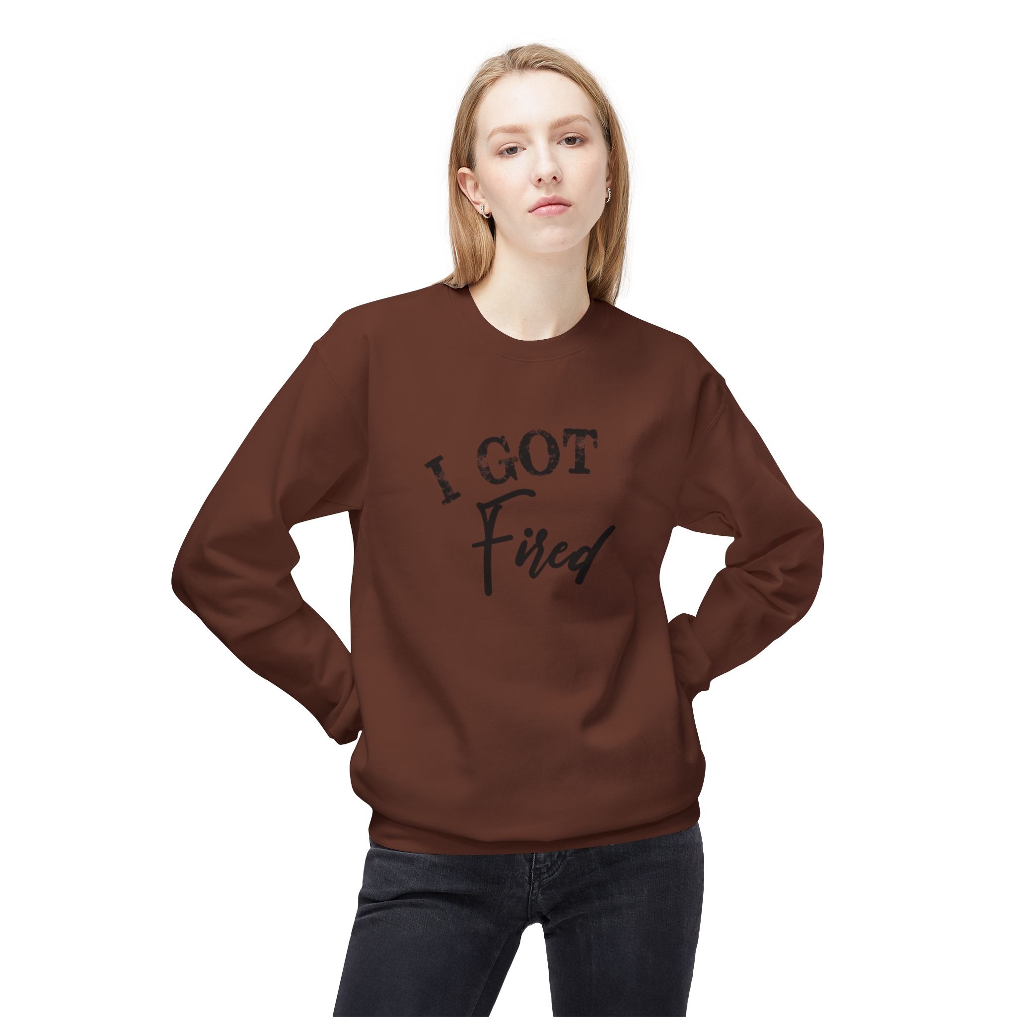 'I Got Fired' Comfort Crewneck Sweatshirt - Cozy Gift for Food Lovers, Funny Sweatshirt, Casual Vibe, Perfect for Autumn, Great for Parties - Image 15