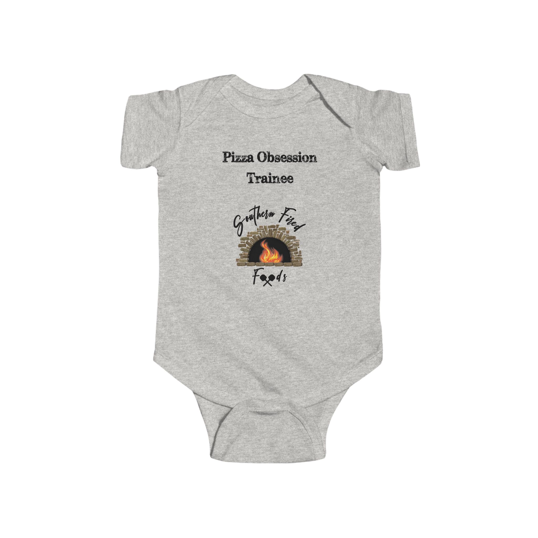 'Pizza Obsession Trainee' Infant Bodysuit, Baby Shower Gift, Newborn Apparel, Cute Baby Outfit, Pizza Lover Clothing - Image 7