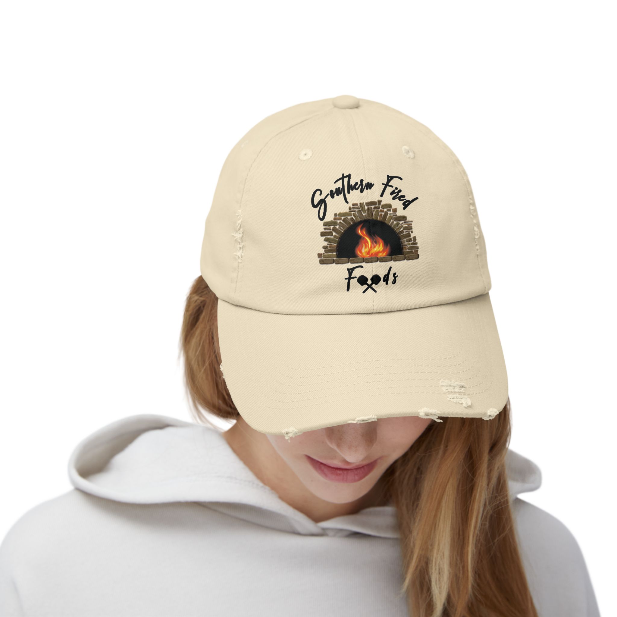 Southern Fire Foods Distressed Cap, Unisex Cap, Casual Hat, BBQ Cap, Gift for Food Lovers, Trendy Headwear - Image 12