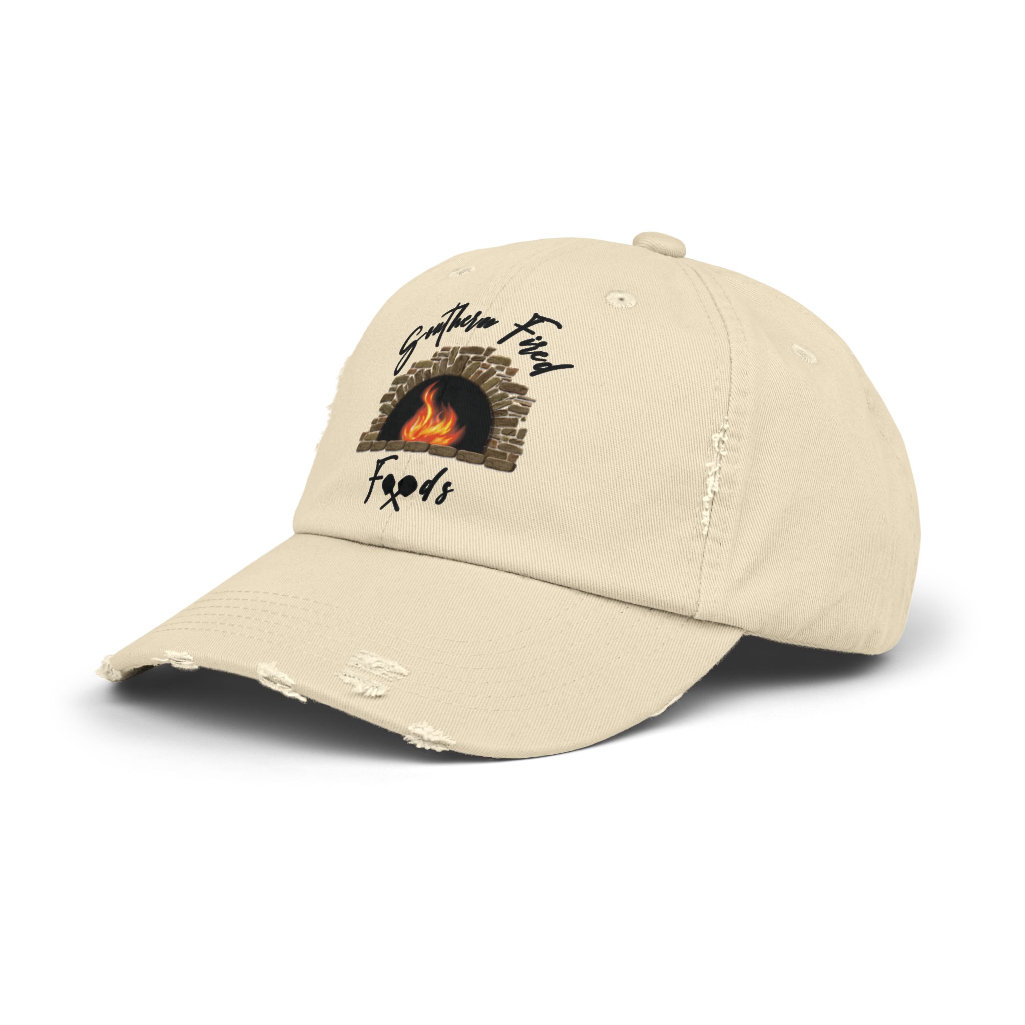 Southern Fire Foods Distressed Cap, Unisex Cap, Casual Hat, BBQ Cap, Gift for Food Lovers, Trendy Headwear - Image 10