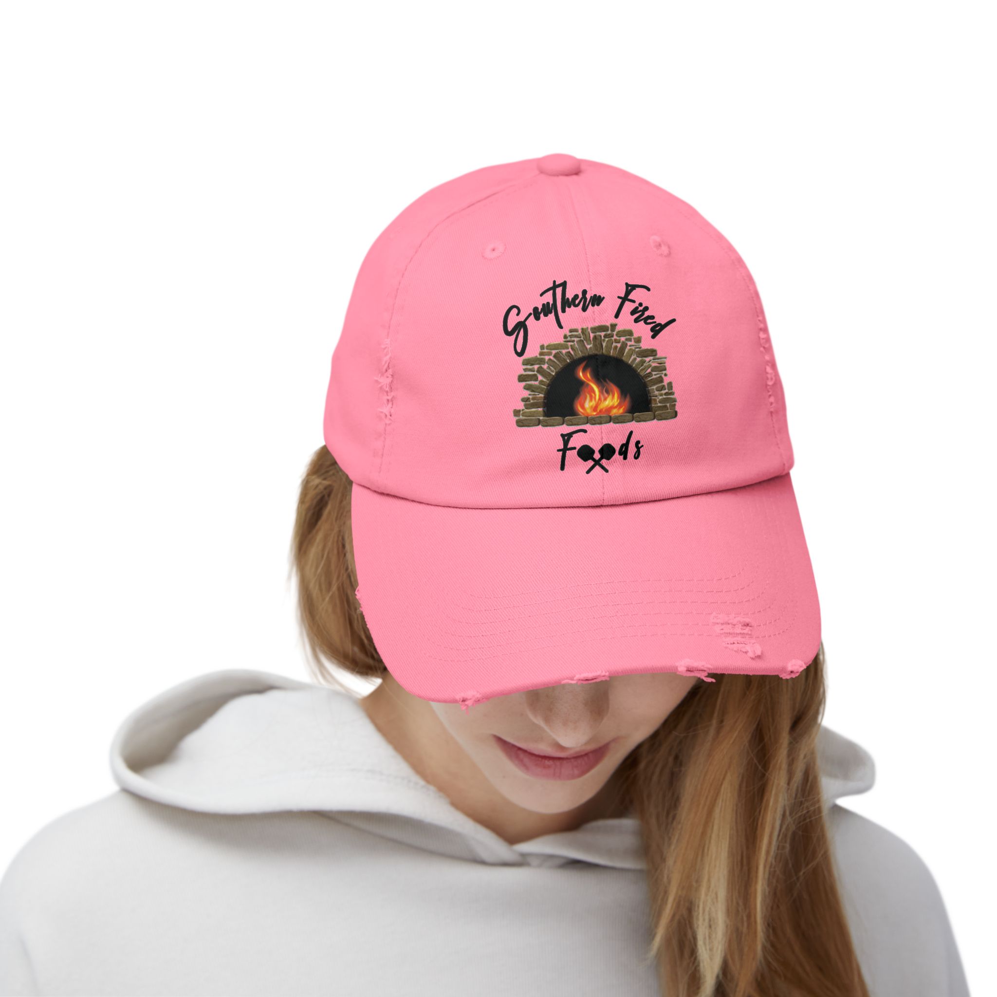Southern Fire Foods Distressed Cap, Unisex Cap, Casual Hat, BBQ Cap, Gift for Food Lovers, Trendy Headwear - Image 28