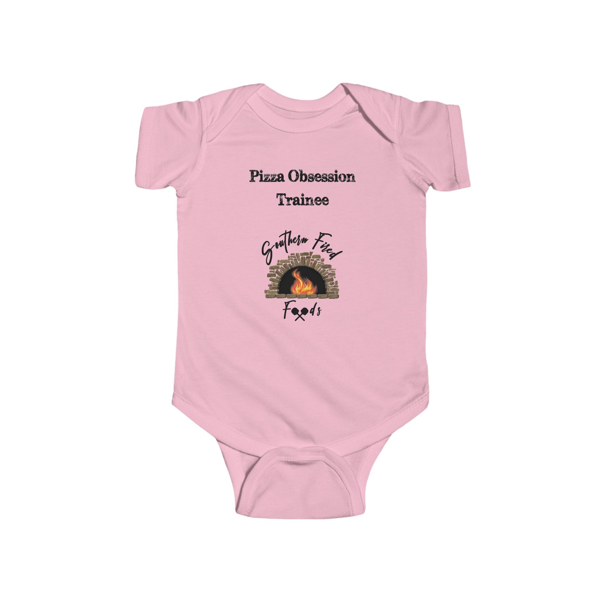 'Pizza Obsession Trainee' Infant Bodysuit, Baby Shower Gift, Newborn Apparel, Cute Baby Outfit, Pizza Lover Clothing