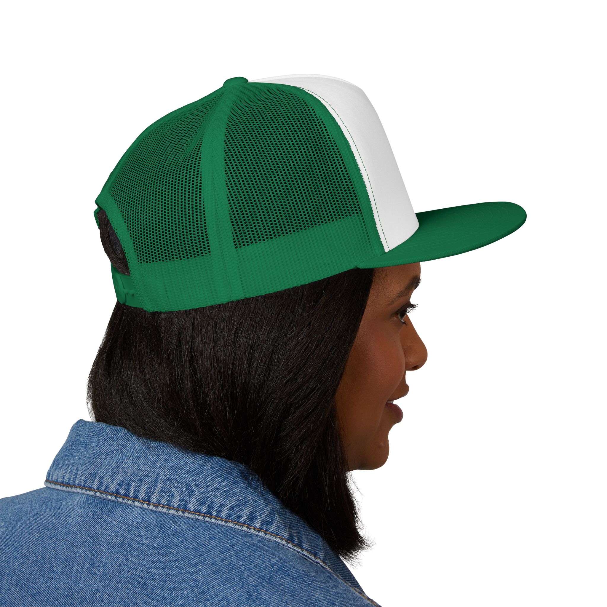 Embroidered 5 Panel Trucker Cap | Perfect for Outdoor Adventures, Camping, Gifts, Stylish Accessories, Casual Wear, Unisex Fashion - Image 8