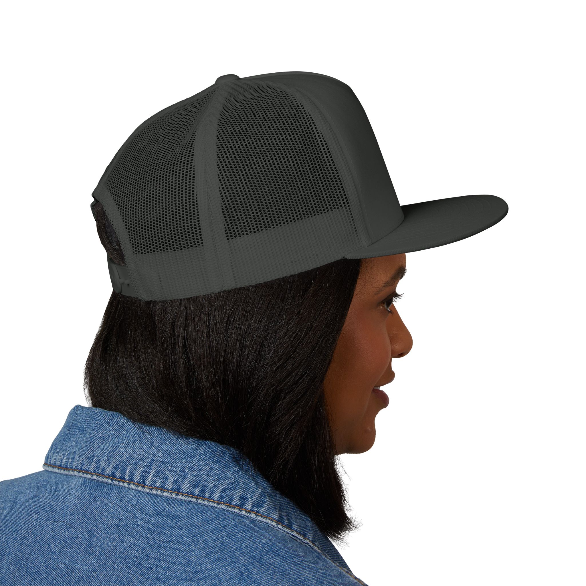 Embroidered 5 Panel Trucker Cap | Perfect for Outdoor Adventures, Camping, Gifts, Stylish Accessories, Casual Wear, Unisex Fashion - Image 32
