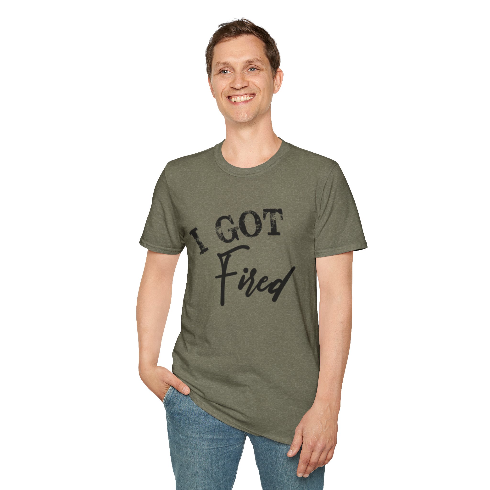 "I Got Fired" GildanTee (Loved Every Bite — Southern Fired Foods) - Image 35